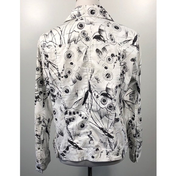 Chico’s Platinum White Denim Jean Jacket - Picture 4 of 8